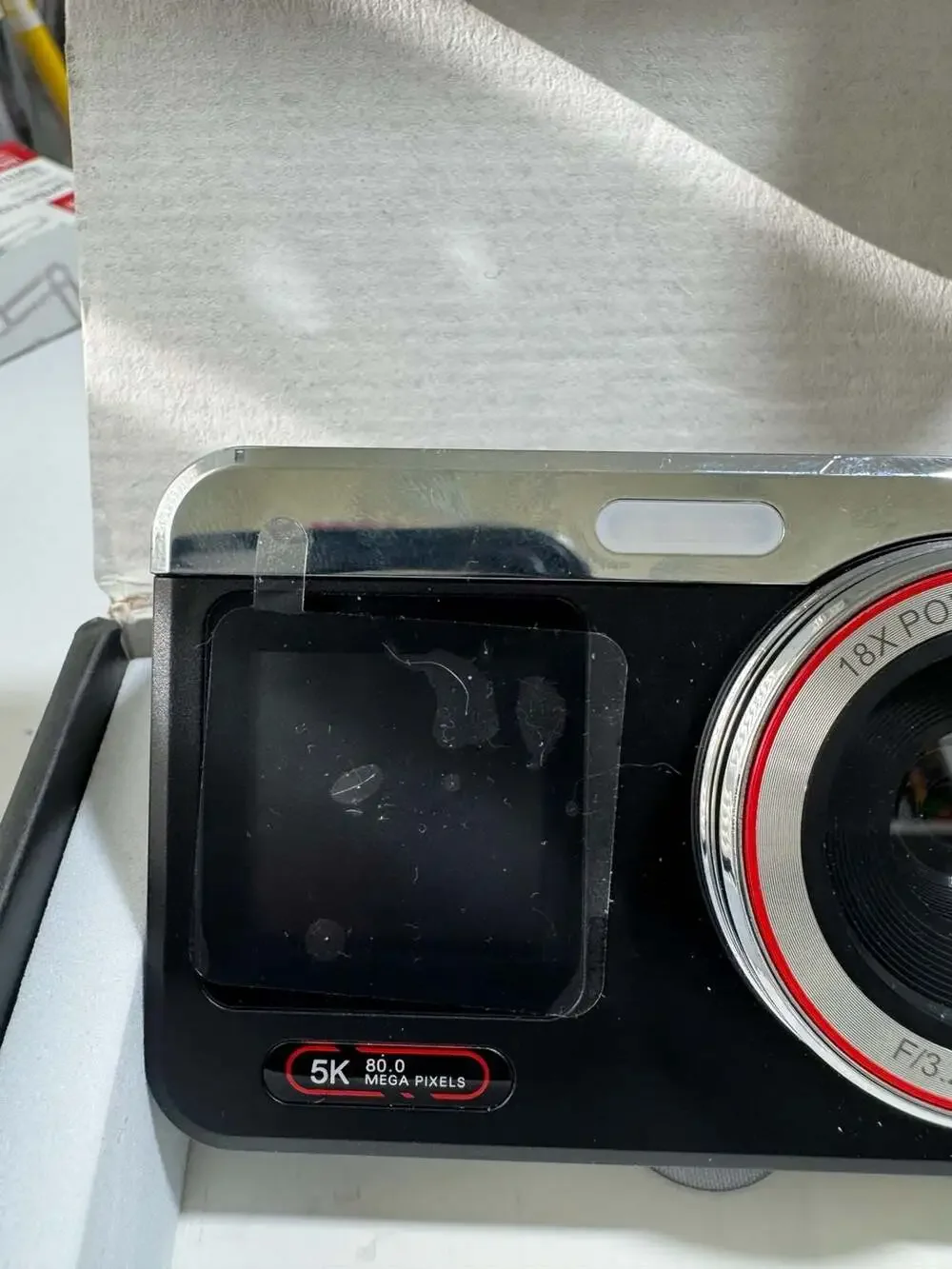 Hoorola 5K Digital Camera 80MP Dual Screen 18X Zoom Vlogging Camera